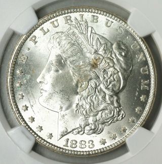1883 - Cc Morgan Silver Dollar - Ngc Ms - 63 Choice Unc - Great Carson City Coin