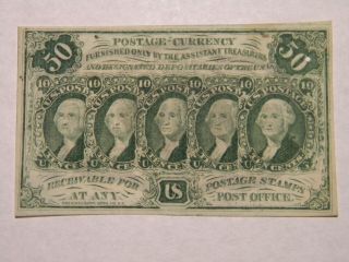 1862 50 Cent Postal Currency First Issue