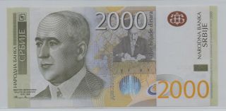[$] Serbia,  2012,  2000 Dinar,  Gem Unc,  Aa 0008592