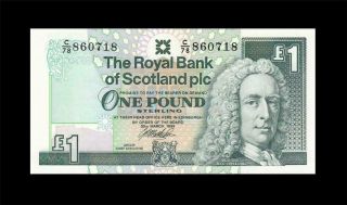 1999 Royal Bank Of Scotland 1 Pound Consecutive 2 Of 2 ( (gem Unc))
