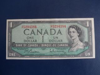1954 Canada 1 Dollar Bank Note - Beattie/raminsky - Ef5294384 - Au Cond.  18 - 114