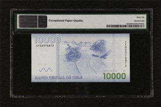 2012 Chile Banco Central 10000 Pesos Pick 164c PMG 66 EPQ Gem UNC 2
