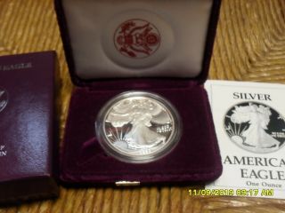 1986 - S American Silver Eagle 1 Oz Silver Proof Coin & 3