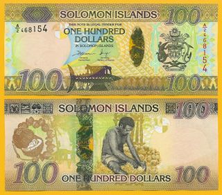 Solomon Islands 100 Dollars P - 36 2015 Unc Banknote