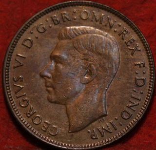 Uncirculated 1943 Australia Penny Foreign Coin
