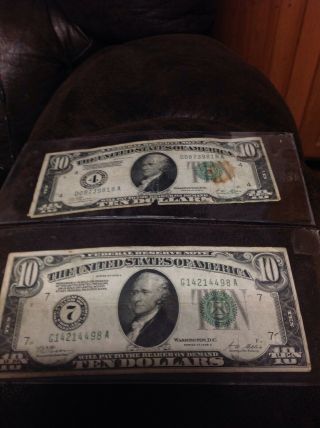 Usa Ten Dollar Bill 1928a Green Seal