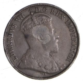 1905 Canada 5 Cents - World Silver Coin 061