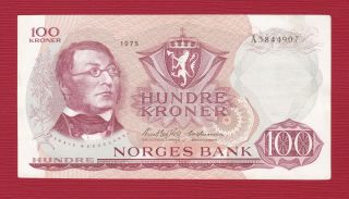Norway 1975 100 Kroner A Series
