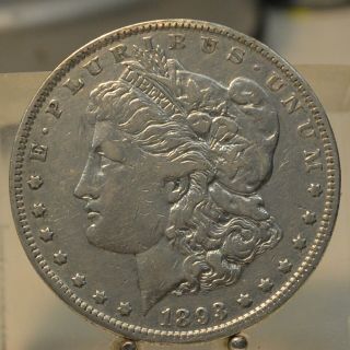 1893 Morgan Silver Dollar,  Key Date Philadelphia $1 Silver Coin