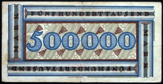 NUREMBERG (NÜRNBERG) 1923 500,  000 Mark Inflation Notgeld Germany Nurnberg 2