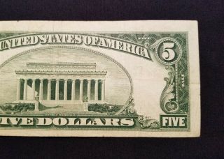 West Point Coins 1934 D $5 Silver Certificate ' Star ' Large Blue Seal Note 7