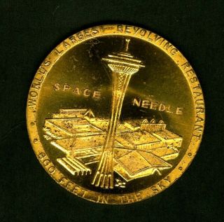 Souvenir Medallion,  1962 Century 21 Expo,  Seattle,  Space Needle,  Should Be In H - K