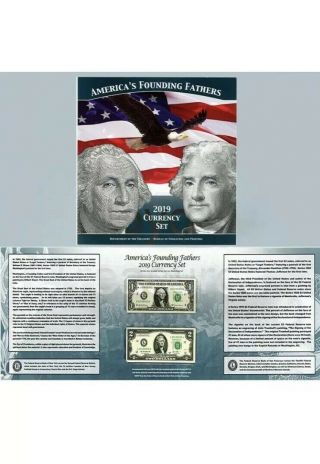 2019 America’s Founding Fathers Currency Set " Limited Edition " Only 5000 Made