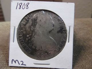 1808 8 Real Mexican Silver Coin (m2)