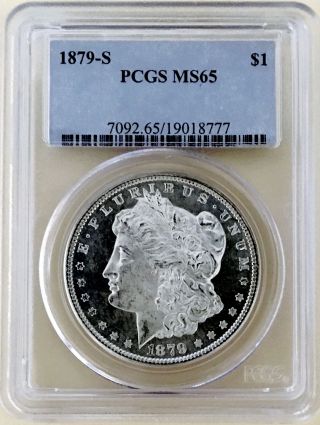 1879 S Morgan Dollar Pcgs Ms 65 Looks Proof Like Truely Reflective Nr 07418