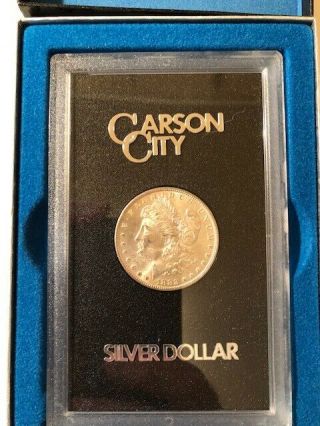 1882 - Cc Morgan Silver Dollar In Display Case
