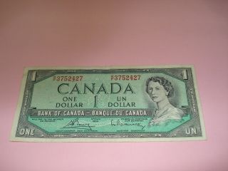 1954 - Canada $1 Bill - Canadian One Dollar Note - Rf3752427