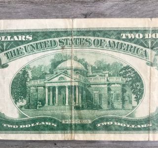 Series 1928 D $2 Two Dollar Legal Tender Note FR - 1505 V11 7