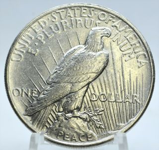 1924 Silver Peace Dollar - AU/BU 2