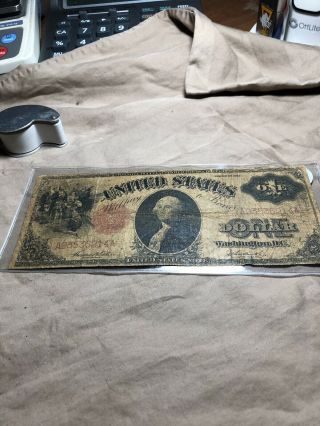 1917 Us One Dollar Saddle Blanket Note