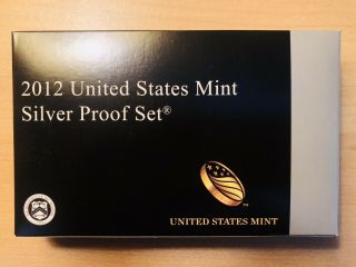 2012 - S Us Silver Proof Set With Box,