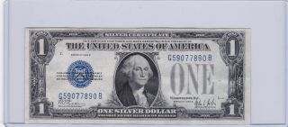 Series 1928 B Blue Seal Silver Certificate One Dollar Funny Back $1 Note