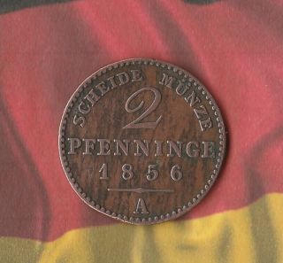 1856 German State - Prussia - 2 Pfenning - Old German Beauty
