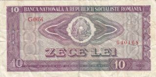 Romania Romanian Banknote 10 Lei - 1966