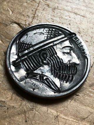 Hobo Nickel Real Coin Art