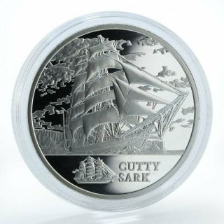 Cutty Sark Belorus 20 Roubles Hologram Silver Coin 2011 Sailing Ship 1 Oz