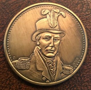 Native American Indian Chief Pushmataha Choctaw Tribe Coin Medal