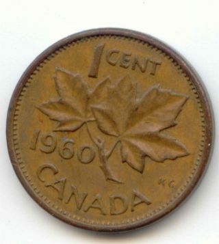 Canada 1960 Canadian Penny One Cent 1c Exact Coin Shown