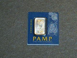 1 Gram Pamp Suisse Platinum Bar (in Assay).  9995 Fine
