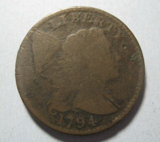 1794 Liberty Cap Large Cent (hd.  Of ’95.  S - 70 / R2) –