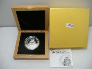 2016 $5 Cook Islands Proof Great Tea Race Of 1886 1 Oz Silver Coin Ogp Box