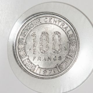 Central African Republic.  100 Francs Of 1971 Krause Reference Is 6 Uncirculated