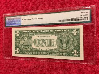 Fr 1900 - Bm Mule 1963 1 Dollar Federal Reserve Note (York) PMG 66EPQ 5