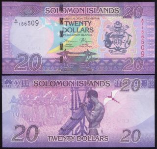 Solomon Islands,  20 Dollars Nd (2017) Unc,  P -