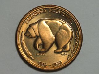 1969 California Bicentennial Medal - Medallic Art Company