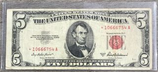 Series 1953 A $5 Five Dollar Legal Tender Star Note Fr - 1533 V34