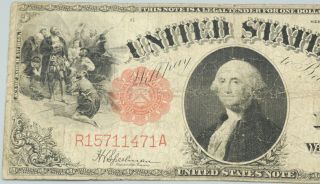 Series of 1917 $1.  00 Dollar US Note Legal Tender FR38 Bill 274 2