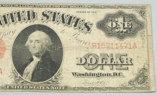 Series of 1917 $1.  00 Dollar US Note Legal Tender FR38 Bill 274 3