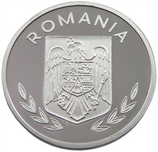 ROMANIA 100 LEI 1996 ALUMINIUM PATTERN PROOF alb38 139 2