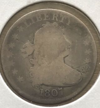 1807 Draped Bust Liberty Quarter - Ag About Good