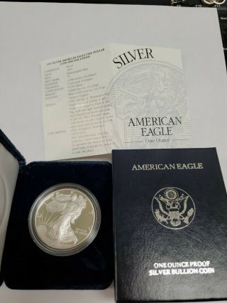 1995 - P Silver American Eagle Proof 1 Oz Us Coin And