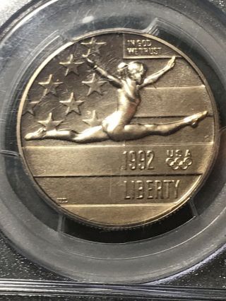1992 - P Olympic Gymnast Us Commemorative Half Dollar 50c Pcgs Ms 69 Coin