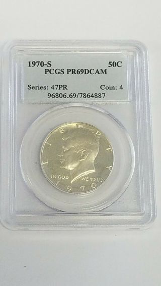 1970 S Silver 50 Cents Kennedy Half Dollar Proof Pf 69 Dcam Pcgs