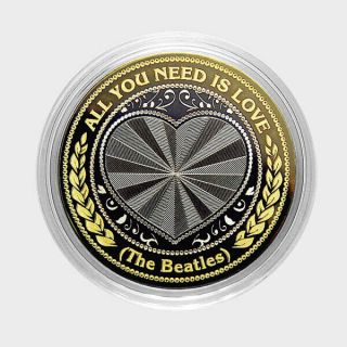Coins 10 Rubles All You Need Is Love The Beatles Engraving Unc.