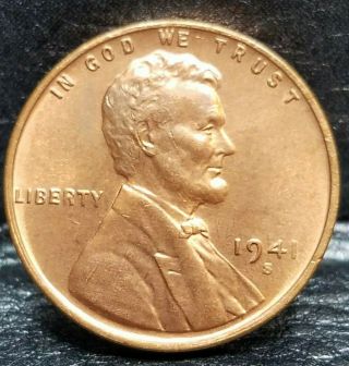 1941 - S Lincoln Wheat Penny Cent - Choice/ Gem/ Brilliant Uncirculated 05
