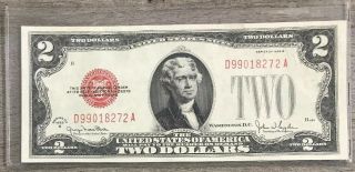 Series 1928 G $2 Two Dollar Legal Tender Note Fr - 1508 Ba21